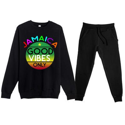 Good Vibes Only Jamaica Premium Crewneck Sweatsuit Set