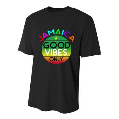 Good Vibes Only Jamaica Youth Performance Sprint T-Shirt