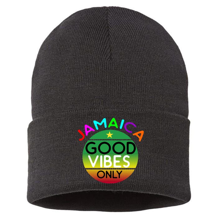 Good Vibes Only Jamaica Sustainable Knit Beanie