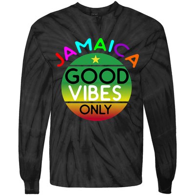 Good Vibes Only Jamaica Tie-Dye Long Sleeve Shirt