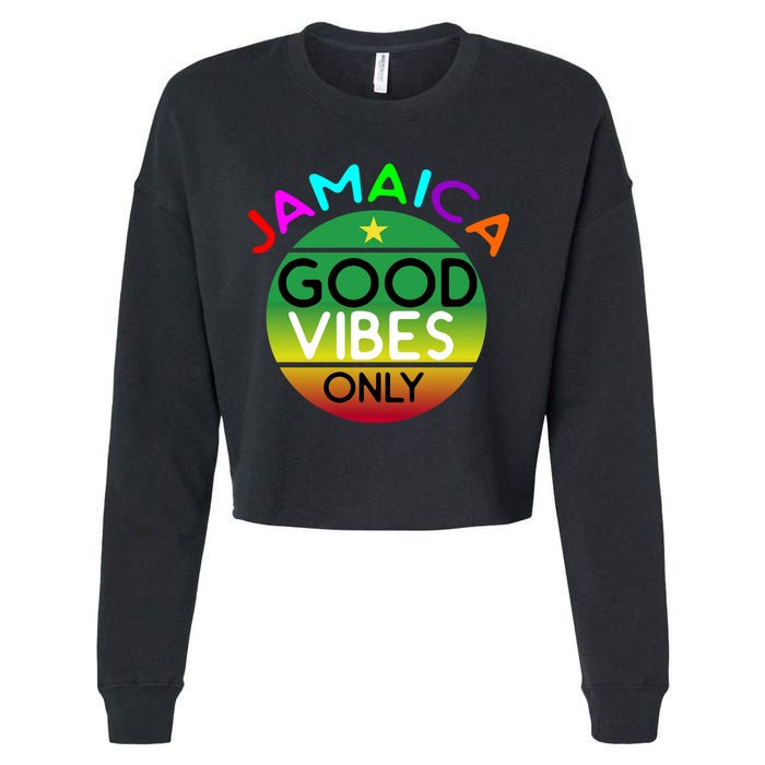 Good Vibes Only Jamaica Cropped Pullover Crew