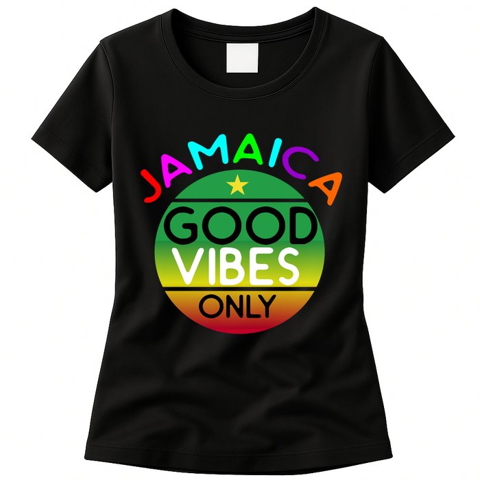 Good Vibes Only Jamaica Womens T-Shirt