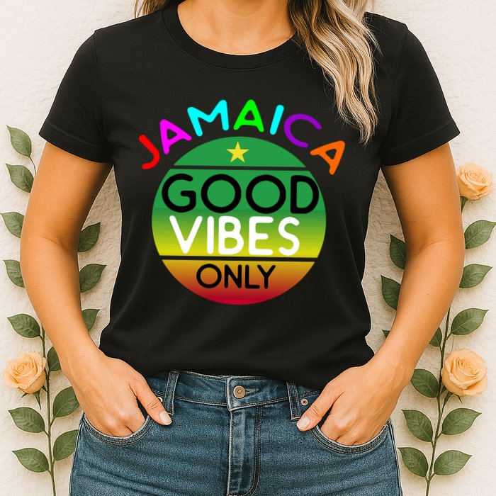 Good Vibes Only Jamaica Womens T-Shirt