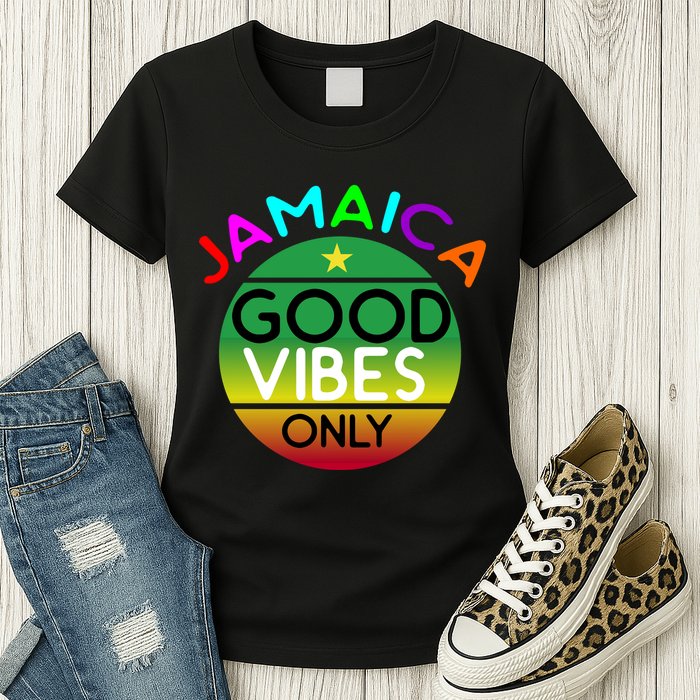 Good Vibes Only Jamaica Womens T-Shirt