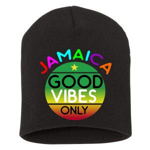 Good Vibes Only Jamaica Short Acrylic Beanie