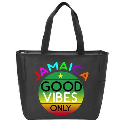 Good Vibes Only Jamaica Zip Tote Bag