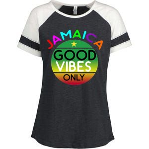 Good Vibes Only Jamaica Enza Ladies Jersey Colorblock Tee