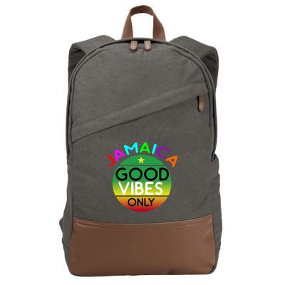 Good Vibes Only Jamaica Cotton Canvas Backpack