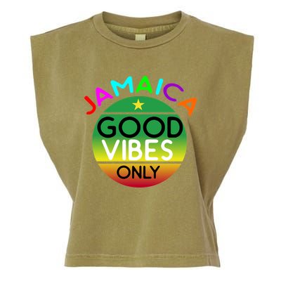 Good Vibes Only Jamaica Garment-Dyed Women's Muscle Tee