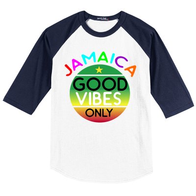 Good Vibes Only Jamaica Baseball Sleeve Shirt