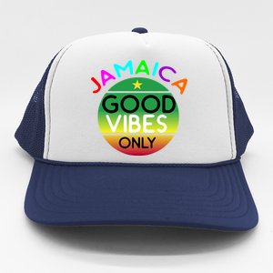 Good Vibes Only Jamaica Trucker Hat