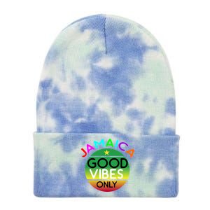 Good Vibes Only Jamaica Tie Dye 12in Knit Beanie