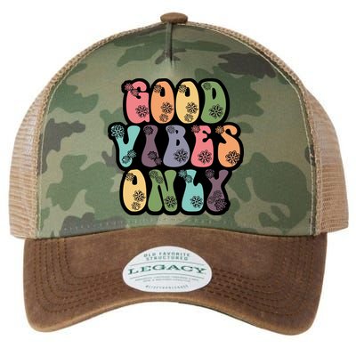 Good Vibes Only Retro 80's Hip Legacy Tie Dye Trucker Hat