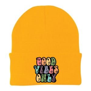 Good Vibes Only Retro 80's Hip Knit Cap Winter Beanie