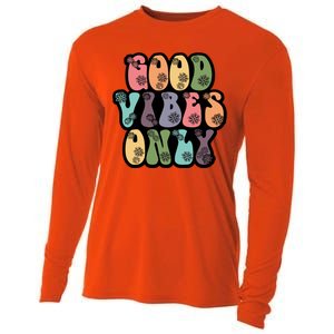 Good Vibes Only Retro 80's Hip Cooling Performance Long Sleeve Crew