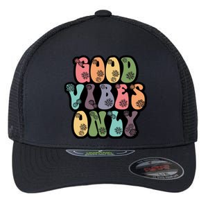 Good Vibes Only Retro 80's Hip Flexfit Unipanel Trucker Cap