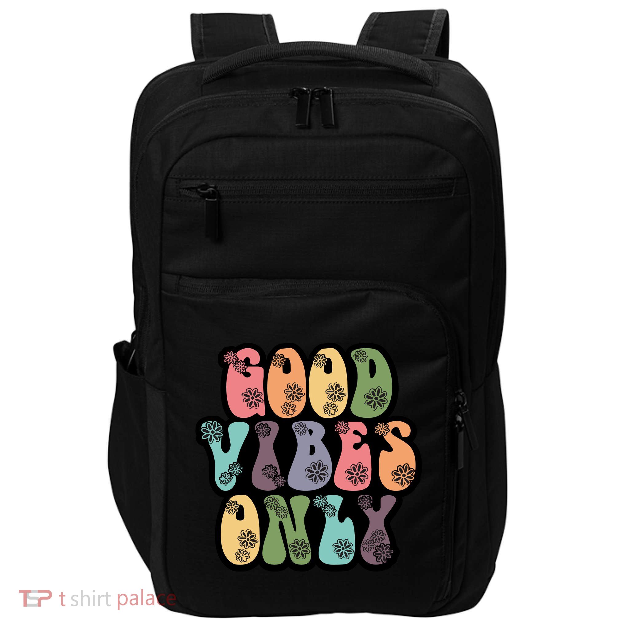 Good Vibes Only Retro 80's Hip Impact Tech Backpack