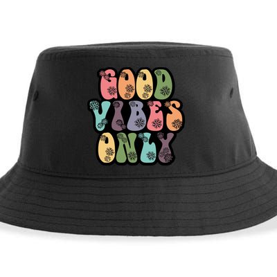 Good Vibes Only Retro 80's Hip Sustainable Bucket Hat