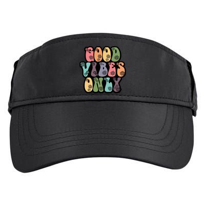 Good Vibes Only Retro 80's Hip Adult Drive Performance Visor