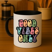 Good Vibes Only Retro 80's Hip Mug
