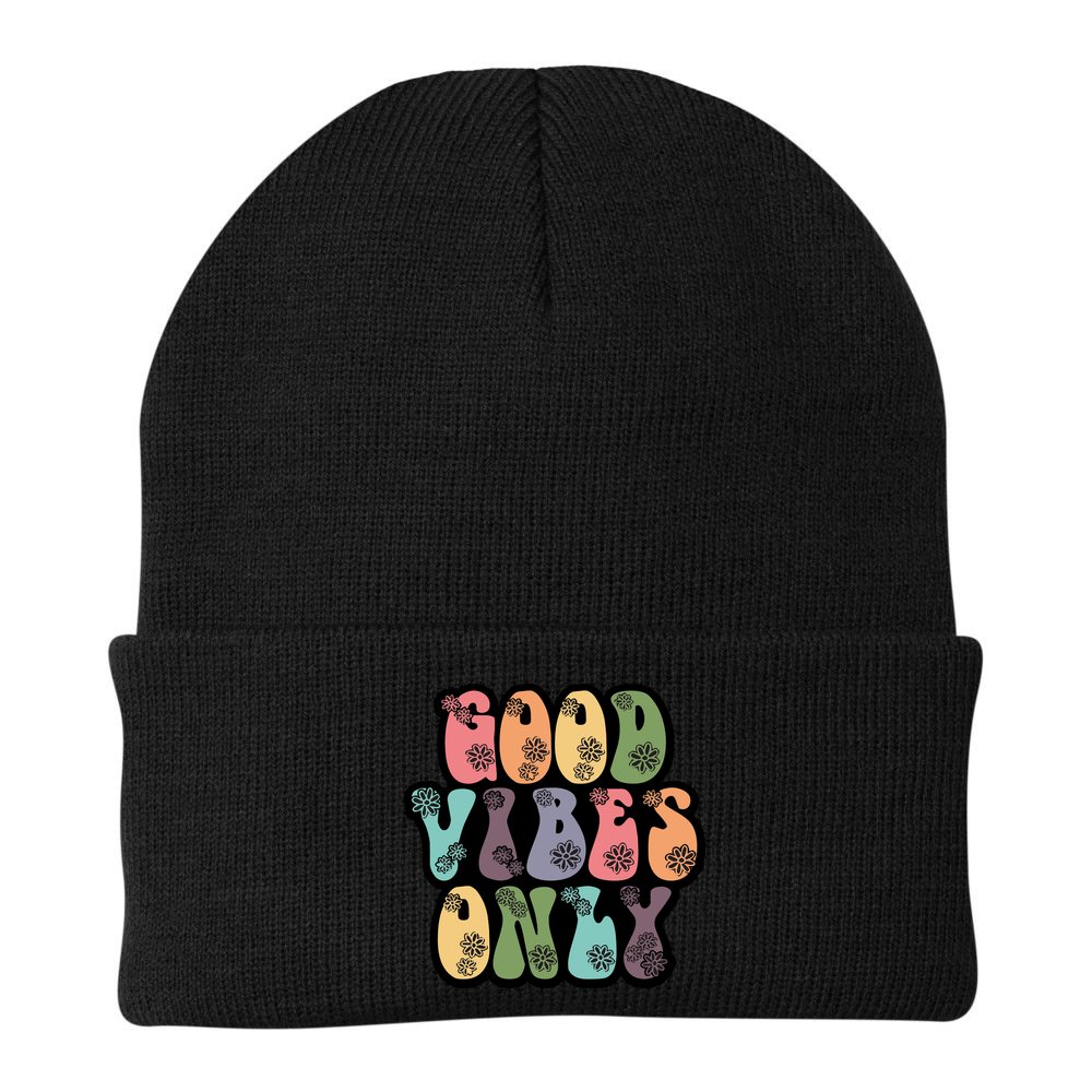 Good Vibes Only Retro 80's Hip Beanie