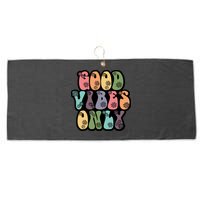 Good Vibes Only Retro 80's Hip Large Microfiber Waffle Golf Towel