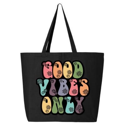 Good Vibes Only Retro 80's Hip 25L Jumbo Tote