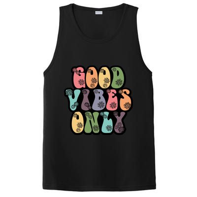 Good Vibes Only Retro 80's Hip PosiCharge Competitor Tank