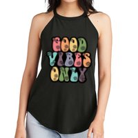Good Vibes Only Retro 80's Hip Women's Perfect Tri Rocker Tank