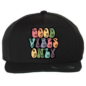 Good Vibes Only Retro 80's Hip Wool Snapback Cap