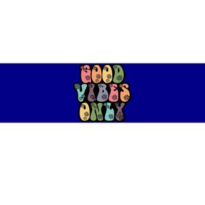 Good Vibes Only Retro 80's Hip Bumper Sticker