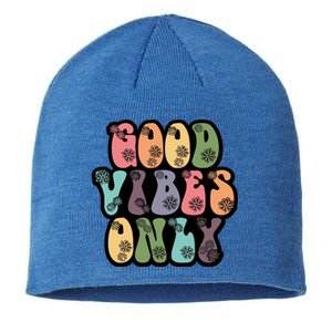 Good Vibes Only Retro 80's Hip Sustainable Beanie