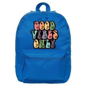 Good Vibes Only Retro 80's Hip 16 in Basic Backpack