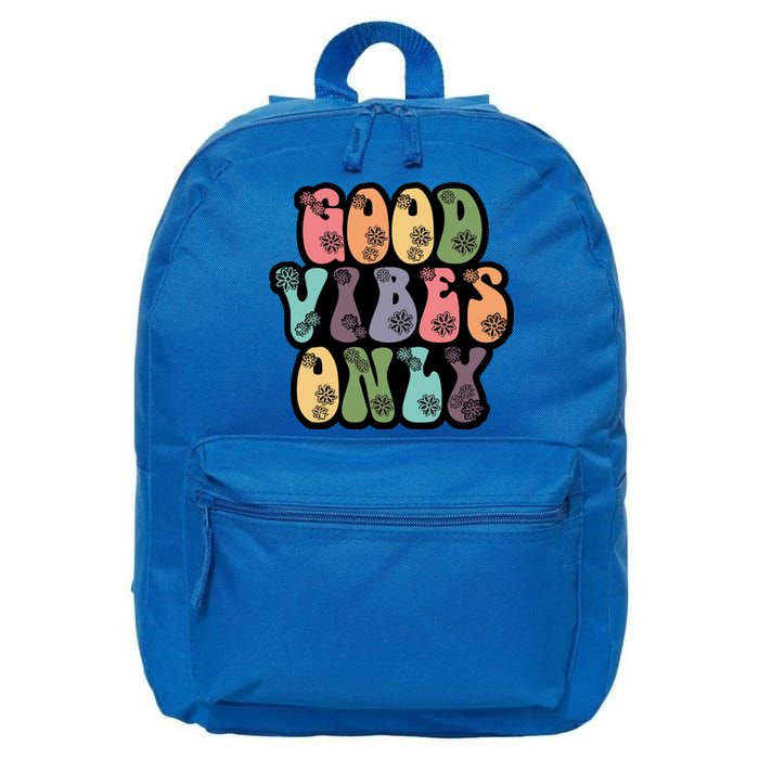 Good Vibes Only Retro 80's Hip 16 in Basic Backpack