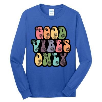 Good Vibes Only Retro 80's Hip Tall Long Sleeve T-Shirt