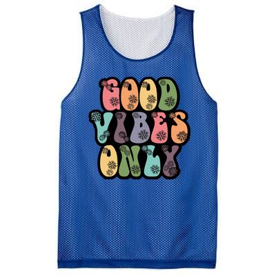 Good Vibes Only Retro 80's Hip Mesh Reversible Basketball Jersey Tank