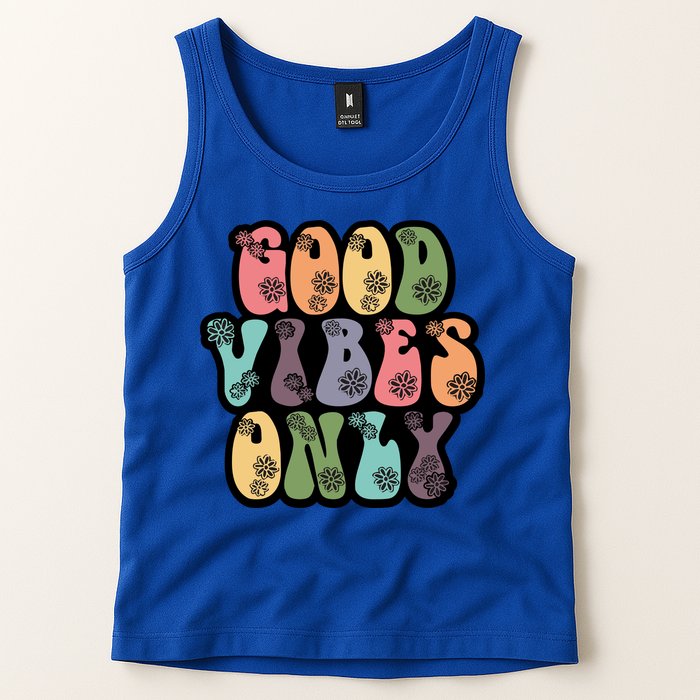 Good Vibes Only Retro 80's Hip Tank Top