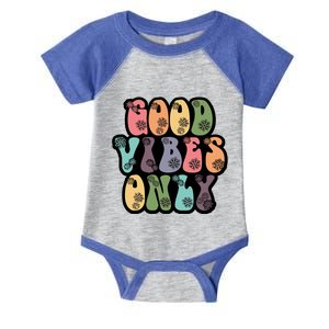 Good Vibes Only Retro 80's Hip Infant Baby Jersey Bodysuit