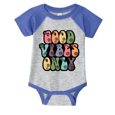 Good Vibes Only Retro 80's Hip Infant Baby Jersey Bodysuit