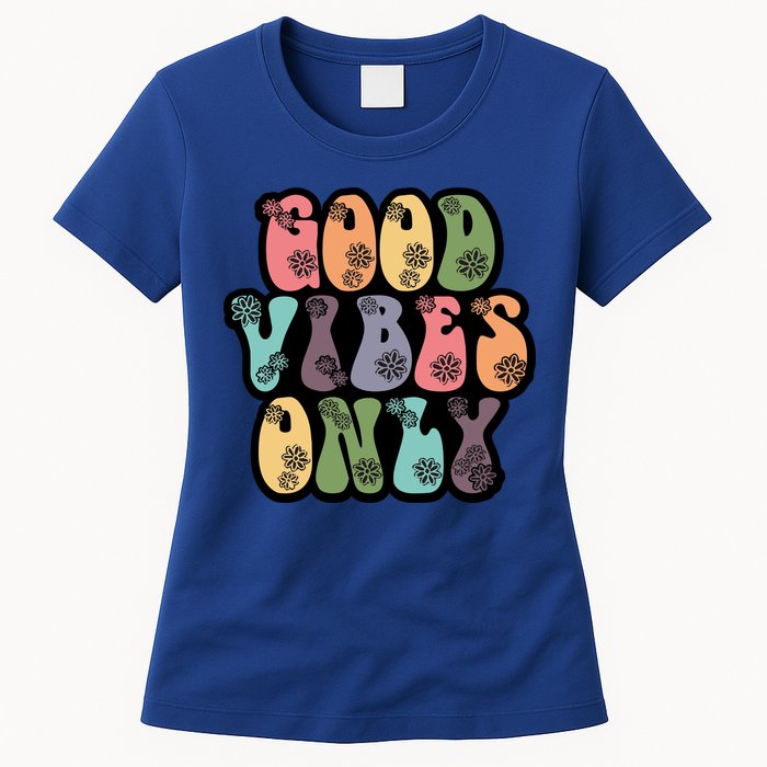 Good Vibes Only Retro 80's Hip Womens T-Shirt