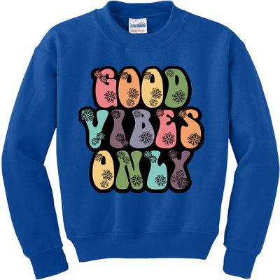 Good Vibes Only Retro 80's Hip Kids Sweatshirt