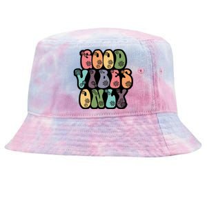 Good Vibes Only Retro 80's Hip Tie-Dyed Bucket Hat