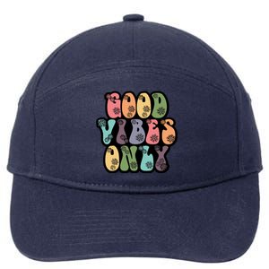 Good Vibes Only Retro 80's Hip 7-Panel Snapback Hat