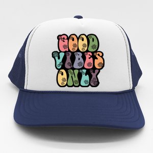 Good Vibes Only Retro 80's Hip Trucker Hat