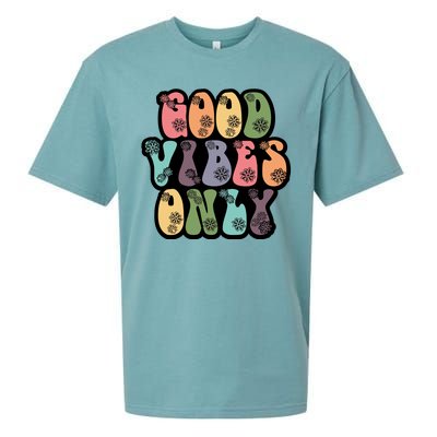 Good Vibes Only Retro 80's Hip Sueded Cloud Jersey T-Shirt