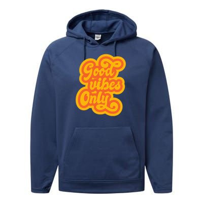 Good Vibes Only Vintage Performance Fleece Hoodie