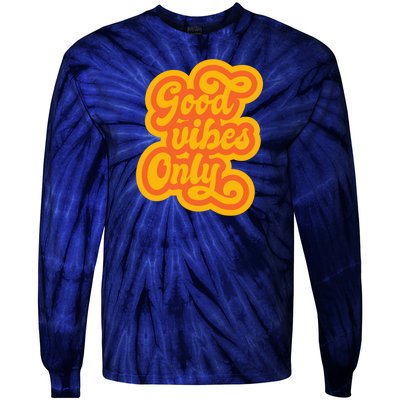 Good Vibes Only Vintage Tie-Dye Long Sleeve Shirt