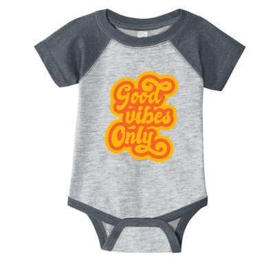 Good Vibes Only Vintage Infant Baby Jersey Bodysuit