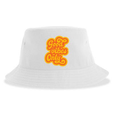 Good Vibes Only Vintage Sustainable Bucket Hat
