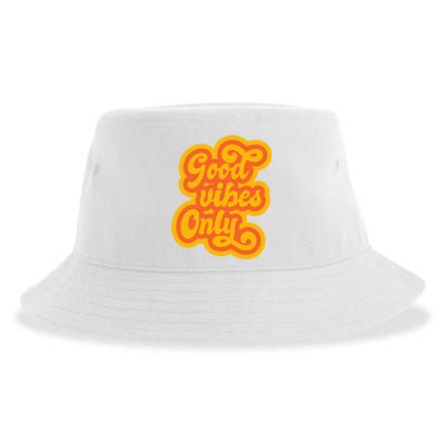 Good Vibes Only Vintage Sustainable Bucket Hat